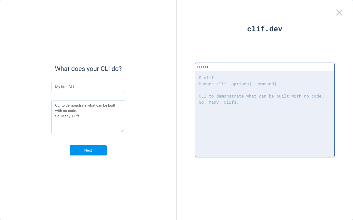 Provide a summary and description for the CLI program Provide a summary and description for the CLI program