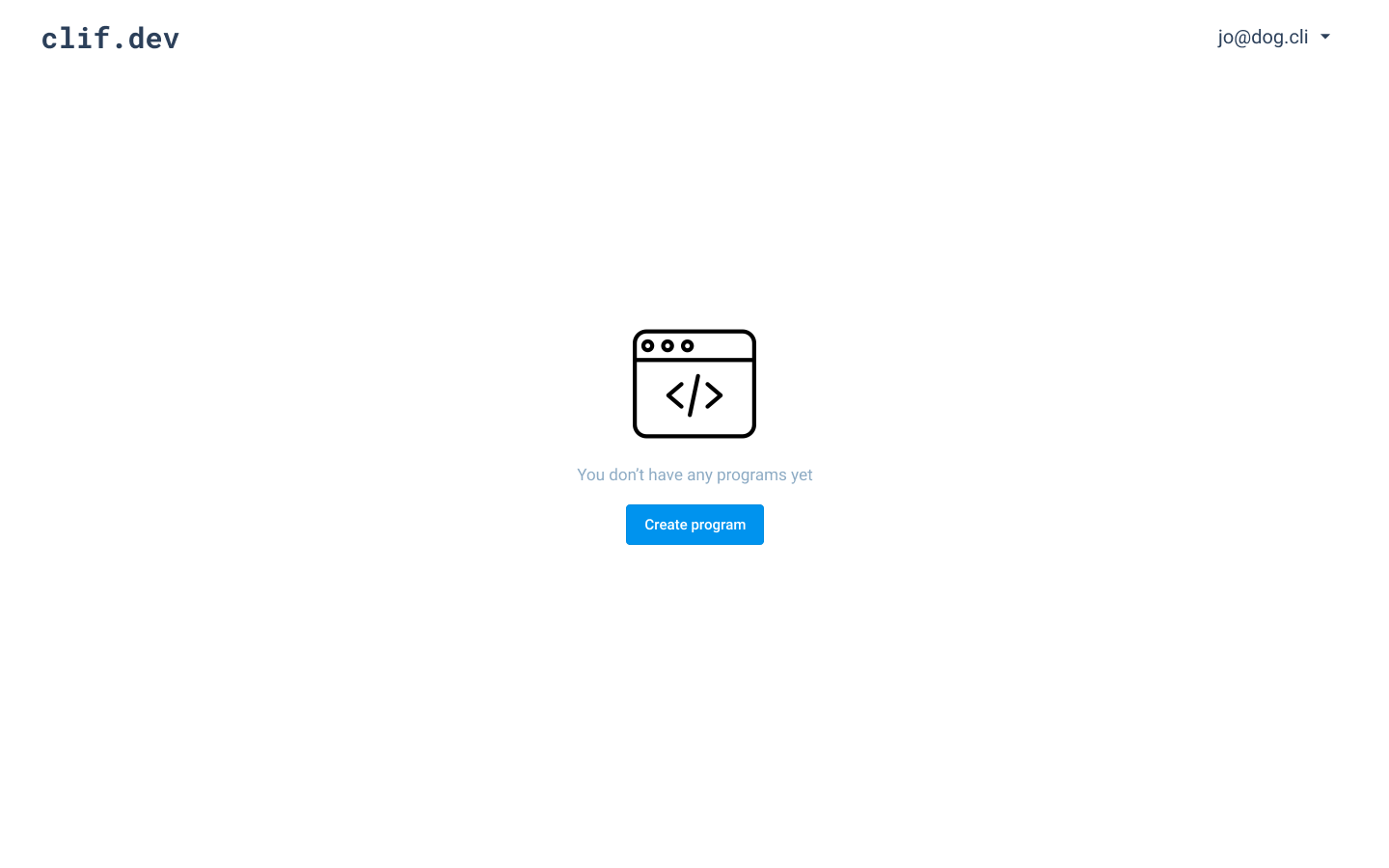 Create a new CLI program on Clif Create a new CLI program on Clif
